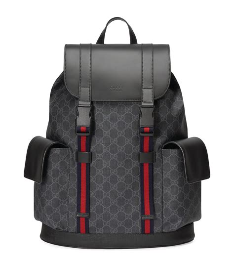 gucci backpack black leather